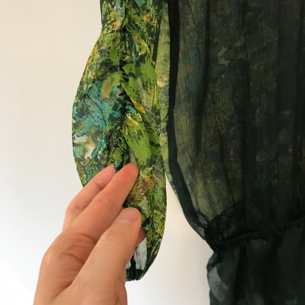 NWT Multi-color Desigual Floral Blouse - Picture 8 of 13
